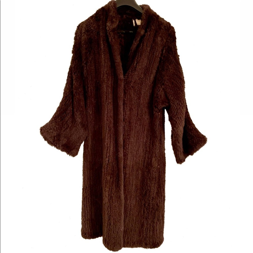 Circa 1995, Fur (Rabbit) Cloak (not lined), some wear and tear.